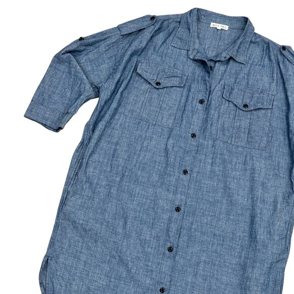 Alex Mill Military Chambray Denim Dress - Picture 2 of 8